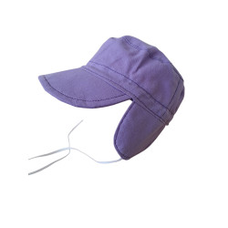 Letní plátěná čepička s oušky SVĚTLE RŮŽOVÁ