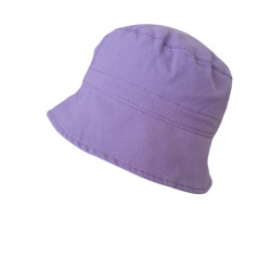 Letní plátěný klobouček FIALOVÝ